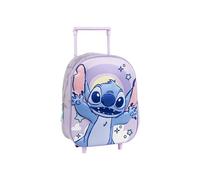 Cerda Stitch Stitch 3d 25x31x10 Cm 8l Wheeled Backpack Purple Kids