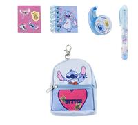 Cerda Stitch Stitch Mini Backpack Stationery Set 19.5x22.5x4.5 Cm