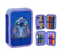 Official Disney Lilo & Stitch Pencil Case with Accessories Pens Back To School