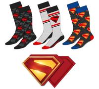 Cerdá Superman Pack of 3 Adults Socks for Everyday Wear and Gifts