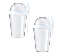 Cereal Breakfast Box Travel Container Milk Yoghurt Cup Bowl with Spoon for On-The-Go