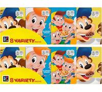 Cereal Bundle With Frosties, Coco Pops and Rice Krispies 8 Variety Packs 196g (2 Pack)