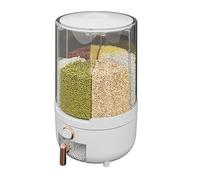 Cereal Containers Rotating Compartmentalised Design Rice Jar Household Pest and Moisture Resistant Grains and Cereals Storage Box(23.5x29/9x11in)