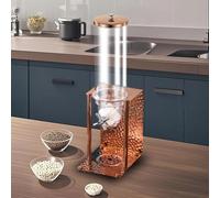 Cereal Dispenser, Food Storage Container with Stainless Steel Base, 3.5L Single Head for Kitchen and Pantry, Ideal for Rice and Grains