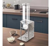 Cereal Dispenser, Food Storage Container with Stainless Steel Base, 3.5L Single Head for Kitchen and Pantry, Ideal for Rice and Grains