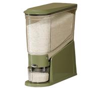 Cereal Dispensing Tank - Bulk Flour Holding Unit, Oatmeal Portioning Reservoir, Button Press Release, Vertical Space Saving Arrangement, Apartment Dining Room Tool