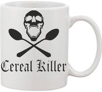 Cereal Killer Eating A Lot of Cereals Ceramic Mug White