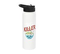 Cereal Killer I Costume Breakfast Cereal Halloween Party Stainless Steel Insulated Water Bottle