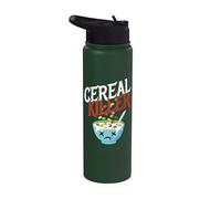 Cereal Killer I Costume Breakfast Cereal Halloween Party Stainless Steel Insulated Water Bottle