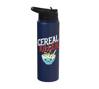 Cereal Killer I Costume Breakfast Cereal Halloween Party Stainless Steel Insulated Water Bottle