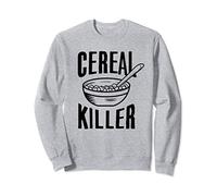 Cereal Killer Serial Food Milk Funny Humor Men's Sweatshirt