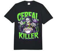 Cereal Killer True Crime Lover Grim Reaper Funny Halloween Comfort Colors Adult Heavyweight T-Shirt