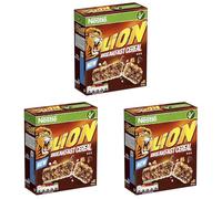 Cereal Partners Nestle Lion Cereal Bars, 6 x 25 g, Pack of 24