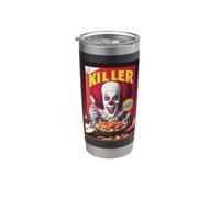 Cereal (Serial) Killer Phonetic Pun Lazy Halloween Costume Stainless Steel Insulated Tumbler