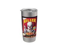 Cereal (Serial) Killer Phonetic Pun Lazy Halloween Costume Stainless Steel Insulated Tumbler