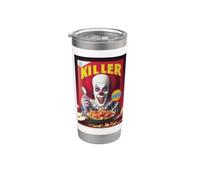 Cereal (Serial) Killer Phonetic Pun Lazy Halloween Costume Stainless Steel Insulated Tumbler