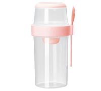 Cereal To Go Cup - Cereal Serving Cup | Silicone Cereals Cups For Kids | Portable Leakproof Milk Separator Cups | 1070ml Breakfast Container With Lid Fork | Yogurt And Travel To Go Food Storage