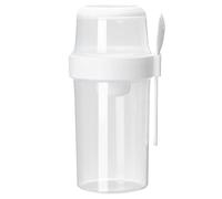 Cereal To Go Cup - Cereal Serving Cup | Silicone Cereals Cups For Kids | Portable Leakproof Milk Separator Cups | 1070ml Breakfast Container With Lid Fork | Yogurt And Travel To Go Food Storage