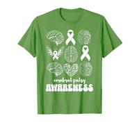 Cerebral Palsy Awareness Brain Damage Ribbon CP Awareness T-Shirt