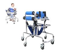 Cerebral Palsy Disability Walker for Kids,Rehabilitation Standing Frame Walker Walking Aid for Disabled,Height Adjustable Rollator for Child Rehabilitation