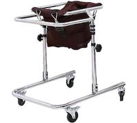 Cerebral Palsy Walker Child, Height Adjustable Walking Frame, Children Standing Walking Aid, Gait Trainer 4 Wheel, Lower Limb Rehabilitation,Standing Frame with Seat Cushion