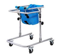 Cerebral Palsy Walker Child, Height Adjustable Walking Frame, Children Standing Walking Aid, Gait Trainer 4 Wheel, Lower Limb Rehabilitation,Standing Frame with Seat Cushion