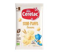 Cerelac Banana Star-Puffs Baby Food Snack 8 Plus Months 4x7g