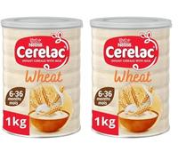 Cerelac Wheat Infant Cereal with Milk 1 kg | from 6 Months+ | Baby Cereal (Pack of 2)