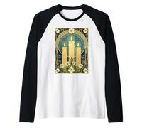Ceremonial Candles of Nowruz Enlightenment and Joy Raglan Baseball Tee