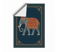 Ceremonial Elephant Eclectic Unframed Wall Art Print A1 (84.1×59.4cm), Wall Decor for Living Room, Bedroom, Office & Home, Art Gift