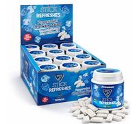 Ceremony 7 Stick Peppermint Chewing Gum Bulk Value Pack - 12 x 60 Piece Tubs (720 Pieces Total) - Sugar Free & Aspartame Free Mint Gum - Long Lasting Fresh Breath, Smooth Chew, Halal