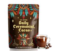 Ceremony Cacao 100% Pure Enhanced Blend for Mind and Mood, Zero Sugar, Vegan, Non-GMO, Natural Focus and Energy,30 Servings