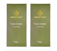 Ceremony of Scent Luxury Reed Diffuser - Premium Long-Lasting Fragrance for Home, Office & Gifts | 100mL×2 [TWIN PACK] (Green Garden)