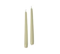 Cereria di Giorgio Pack of 10 Conical Candles Diameter 2.2 cm Height 25 cm - Decorative Candles for the Home - Cream - Burning Time 7 Hours - Odourless - Natural Vegan Wax - Palm Oil Free - Made in