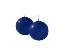 Cereria di Giorgio Risthò Spherical Candles, Wax, Blue, 8 x 8 x 8 cm, Pack of 4