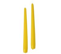 Cereria di Giorgio Risthò Taper Candles for Candlestick, Wax, Mustard, 2.2 x 25 cm