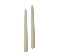 Cereria di Giorgio Risthò Taper Candles for Candlestick, Wax, Taupe, 2.2 x 25 cm