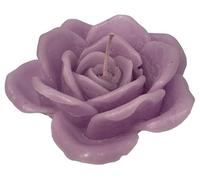 Cereria Di Giorgio - Rose Shaped Candle - Powder Purple Colour - Diameter 10 cm Height 5 cm - Gift Bag - Handmade
