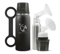 Ceres CHILL OG Breastmilk Chiller & Warmer - 12-34oz Portable Breast Milk Cooler, Storage & Baby Bottle for Travel, Work or On-The-Go - Pump Compatible Container - 0 Dark 30 Midnight Black