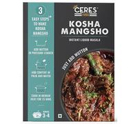 CERES FOODS Indian Bengali Kosha Mangsho Instant Liquid Masala Mutton Masala | Meat Masala | Chicken Masala | Easy to Cook | 3 Steps Recipe | Ahuna Mutton Gravy | Made from Authentic Spices | Ready in 15 Mins | Serves 4 | No Preservatives, Colours or Artificial Flavours | Just Add Mutton, 200 gm