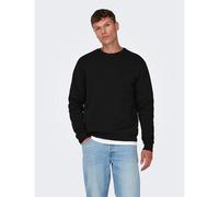 Only & Sons Black / Black Regular Fit O-Neck Sweatshirt