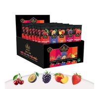 Cerez Pazari Dried Fruit Roll Ups, 25g x 35 pack Snacks Variety Pack for Kids, Vegan Real Fruit Bars, Healthy Snacks with Strawberry, Blackberry, Plum, Sour Cherry and Peach