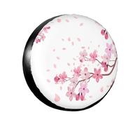 Cerezos En Flores Funda Cubierta Para Rueda Impermeable Coche Vehículo Rueda Funda Weatherproof Cubierta Para Ruedas De Repuesto Para Vehículo Travel Remolques