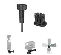 CERFFOOL 1/4" Tripod Mount Adapter for DJI Osmo Nano Action 6 5 Pro Pocket 3 GoPro HERO 13/12 180° Adjustable Mount for Insta360 X5 GO Ultra 3S Ace Pro 2 Tripod Selfie Stick Adapter for Action Camera