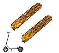 CERFFOOL 1 Pair Reflective Strip Rear Side Wheel for Xiaomi 6 Reflective Strip Safety Warning Decoration Reflector Yellow Accessory for Electric Scooter