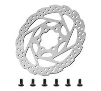 CERFFOOL 140mm Brake Disc 6 Holes for Kugoo Kukirin G2 Master/G3/G4 Brake Parts Heat Dissipation Aluminum Alloy with 6 Screws for Electric Scooter Accessories