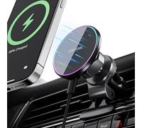 CERFFOOL 15W Wireless Car Phone Holder Charger for iPhone 16/15/14/13/12 Series for Samsung Xiaomi OnePlus HUAWEI for Magsafe Magnetic Wireless Charger Air Vent Car Mount 360° Rotation