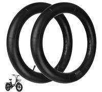 CERFFOOL 20x4.0/4.9 Inner Tube for Fat Bike/Electric Bikes Rubber Tyre with AV32mm Valve Schrader Wheel Replacement for Fat Bike (2 PCS)