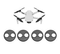 CERFFOOL 4 Pack Motor Protection Caps for DJI Mini 4 Pro/Mini 3 Pro/Mini 3/SE/1 Aluminum Alloy Waterproof Motor Cover Anti-Scratch Dustproof (Black)