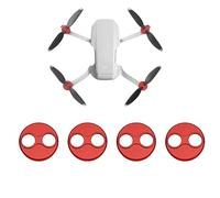 CERFFOOL 4 Pack Motor Protection Caps for DJI Mini 4 Pro/Mini 3 Pro/Mini 3/SE/1 Aluminum Alloy Waterproof Motor Cover Anti-Scratch Dust Protection Cover (Red)